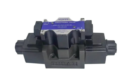 Válvula direccional solenoide 3/8 DSG-03 de Yuken, diseñada para alta presión y flujo, destacándose por su bajo nivel de ruido y larga vida útil.