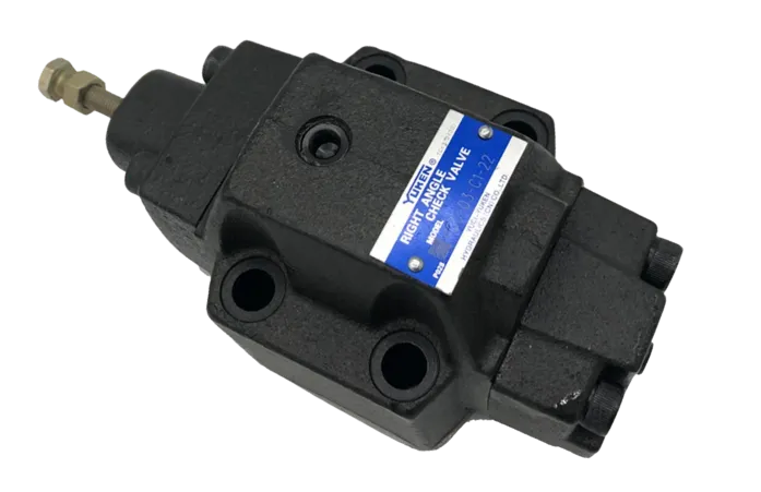 Válvulas de control de presión tipo H/HC de Yuken, utilizadas para controlar operaciones sucesivas de actuadores en circuitos hidráulicos.